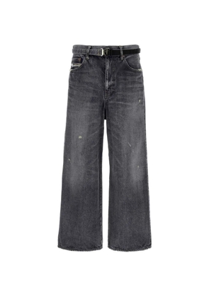 sacai Beyondxx belted jeans - Grey