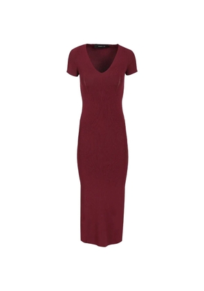 Federica Tosi V-neck knitted dress - Red