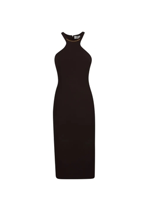 Elisabetta Franchi halterneck dress - Brown