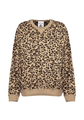 Semicouture animal-print round-neck sweatshirt - Neutrals