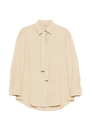 Herno tie-neck shirt - Neutrals