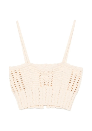 Forte Forte crochet top - Neutrals