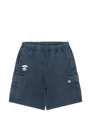 AAPE BY *A BATHING APE® logo-patch cargo shorts - Blue