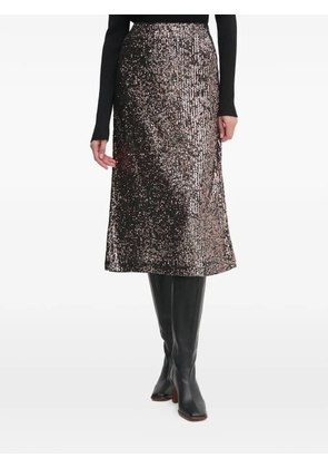 OUI sequin midi skirt - Black