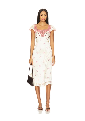Free People Haven Midi Dress in Ivory. Size XS. Also in L, XL.