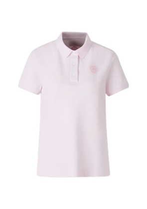 Canada Goose Almira logo-patch polo shirt - Pink