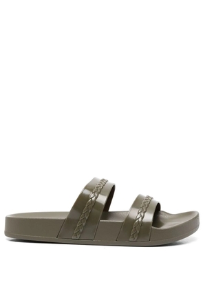 Ancient Greek Sandals Meli double-strap slides - Green
