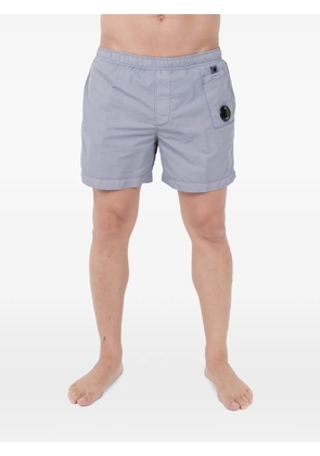 C.P. Company logo-patch swim shorts - Blue