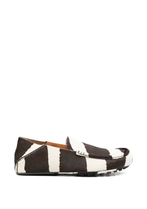 Tod's striped loafers - Brown