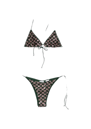 Oséree Sequins Chess bikini - Green