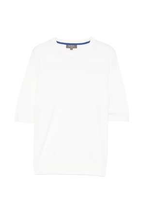 N.Peal crew-neck T-shirt - White