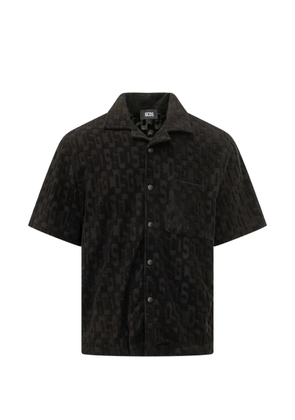 GCDS terry bowling shirt - Black