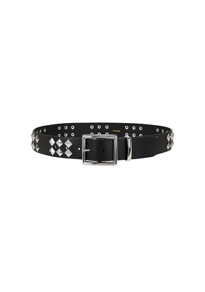 FRAME X Amelia Gray Stud Belt in Black. Size S. Also in XS.