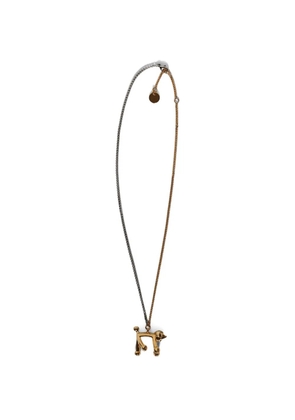 Marni dog-pendant necklace - Gold