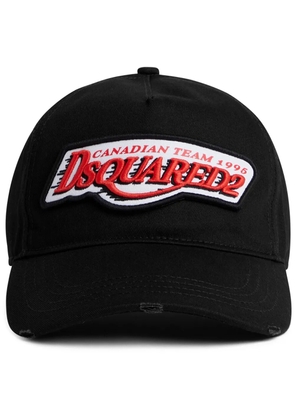 DSQUARED2 logo-patch baseball hat - Black
