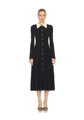 SIMKHAI Philippa Long Sleeve Midi Dress in Black. Size XS. Also in S.