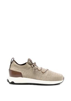 Tod's round-toe lace-up sneakers - Neutrals
