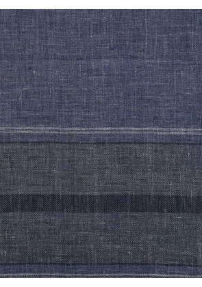 Zegna striped scarf - Blue