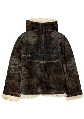 Diesel D-ARAK-FSF coated jacquard denim jacket - Black