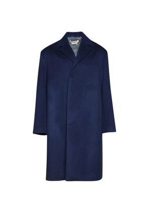 Marni notched coat - Blue