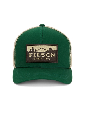 Filson Scenic Logger Mesh Cap in Green.