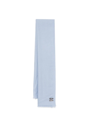 N.Peal fringed pashmina shawl - Blue