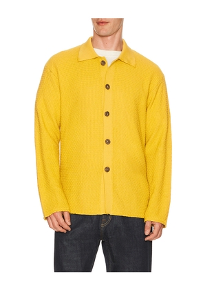 ISA BOULDER Aurum Drift Shirt in Mustard. Size S. Also in L, M, XL/1X.
