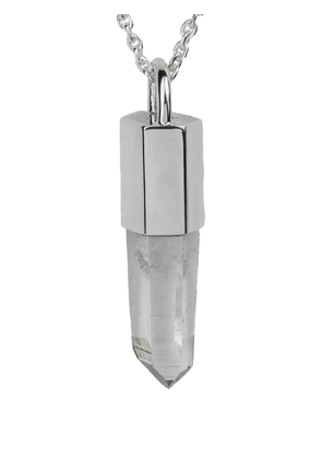Parts of Four Lemurian Talisman quartz necklace - Silver