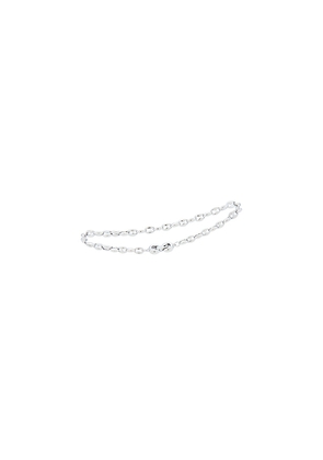Jenny Bird Dhani Anklet in Metallic Silver. Size M. Also in .