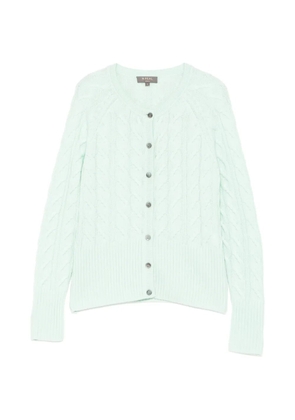 N.Peal cable myla cardigan - Green