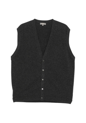 N.Peal cashmere sleeveless cardigan - Grey