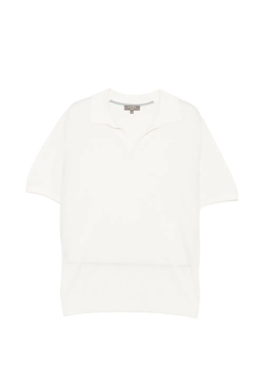 N.Peal piqué top - White