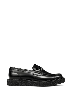 George Cox appliqué-detail leather loafers - Black