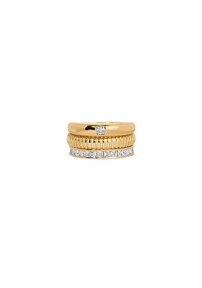 MEGA 3 Ring Stack in Metallic Gold. Size 5. Also in 8.