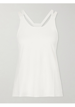 Eres - Allyson Embroidered Stretch Jersey Tank Top - White - x small,small,medium,large,x large