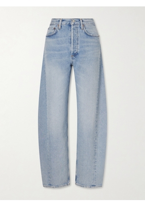 AGOLDE - Luna Pieced High-rise Wide Leg Jeans - Blue - 23,24,25,26,27,28,29,30,31,32