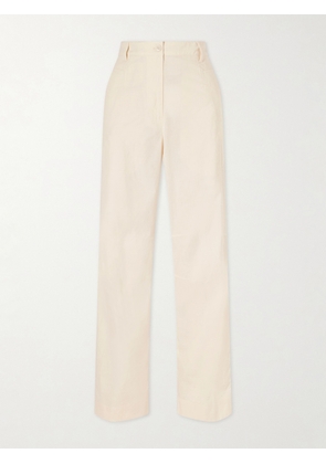 Dries Van Noten - Pincks Wide-leg Cotton-poplin Pants - Ecru - FR 34,FR 36,FR 38,FR 40,FR 42,FR 44