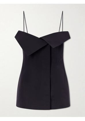 FFORME - Eilwen Cotton And Silk Blend Top - Black - IT38,IT40,IT42,IT44,IT46