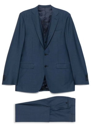 Canali herringbone suit (set of three) - Blue