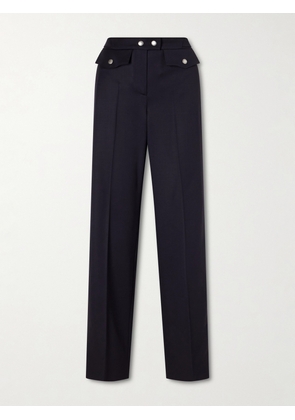 MCQUEEN - Bumster Wool Straight-leg Pants - Blue - IT36,IT38,IT40,IT42