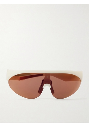 MONCLER EYEWEAR - Round-frame Rubber Sunglasses - White - One size