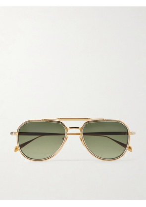 Jacques Marie Mage - Commander Aviator-style Sunglasses - Gold - One size