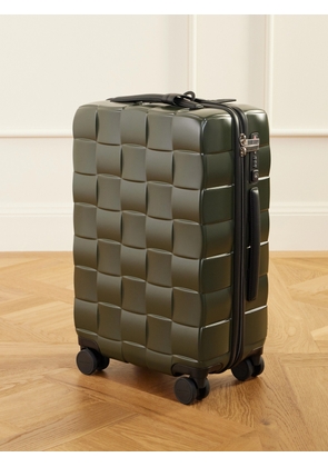 Bottega Veneta - Odyssey 55cm Leather-trimmed Intrecciato Polycarbonate Suitcase - Green - One size