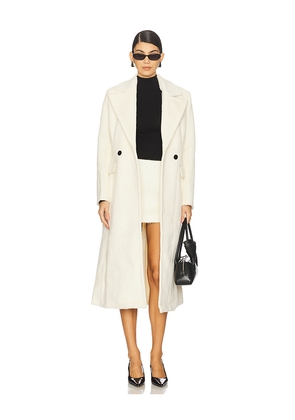 MADISON THE LABEL Oliver Coat in Cream. Size M. Also in S, XL.