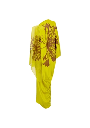 Silvia Tcherassi Jade print maxi dress - Yellow