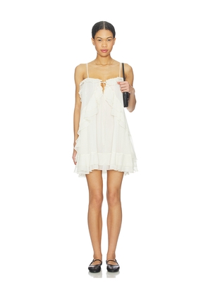 LIONESS Ethereal Mini Dress in White. Size S. Also in XXS, XS, M, L, XL, XXL.