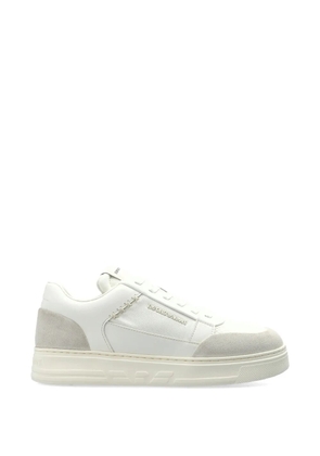 Emporio Armani logo panelled sneakers - White