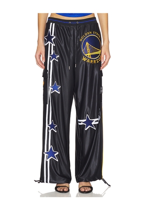 Off Season Golden State Warriors Nylon Track Pant in Black. Size XS. Also in XXS, S, M, L.