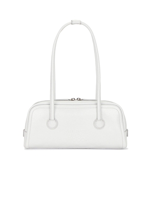 MARGESHERWOOD Soft Boston EW Shoulder Bag in Metallic Silver.