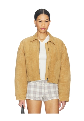 LIONESS Serrano Bomber in Tan. Size S. Also in XXS, XS, M, L, XL.